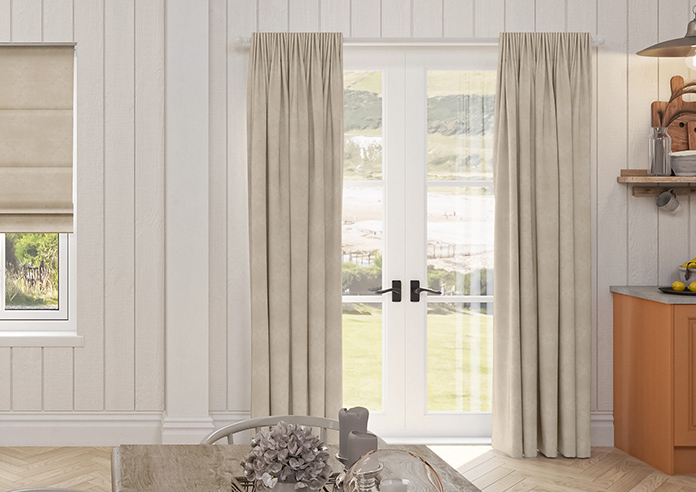 Florence Faux Suede, Light Tan - Made to Measure Curtains - Image 3